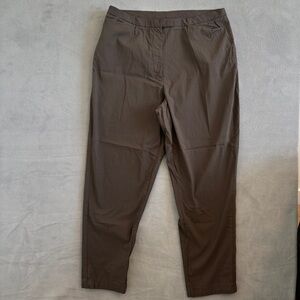 Women's Tailored Stretch Trousers - Brown